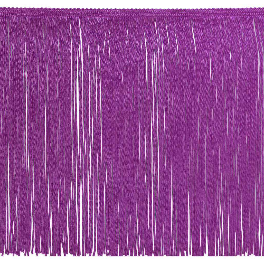 12" Chainette Fringe Trim (Sold by the Yard) Purple 12" Chainette Fringe