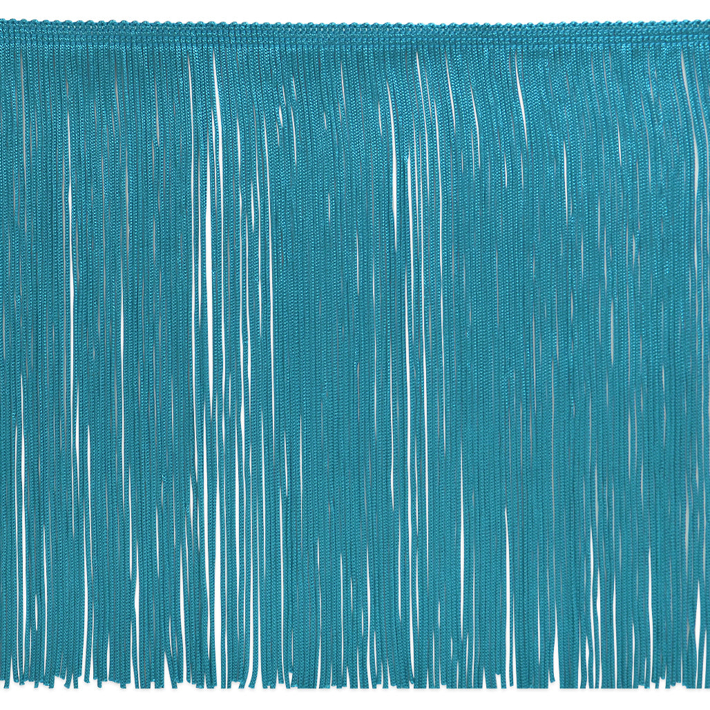 12" Chainette Fringe Trim (Sold by the Yard) Turquoise 12" Chainette Fringe