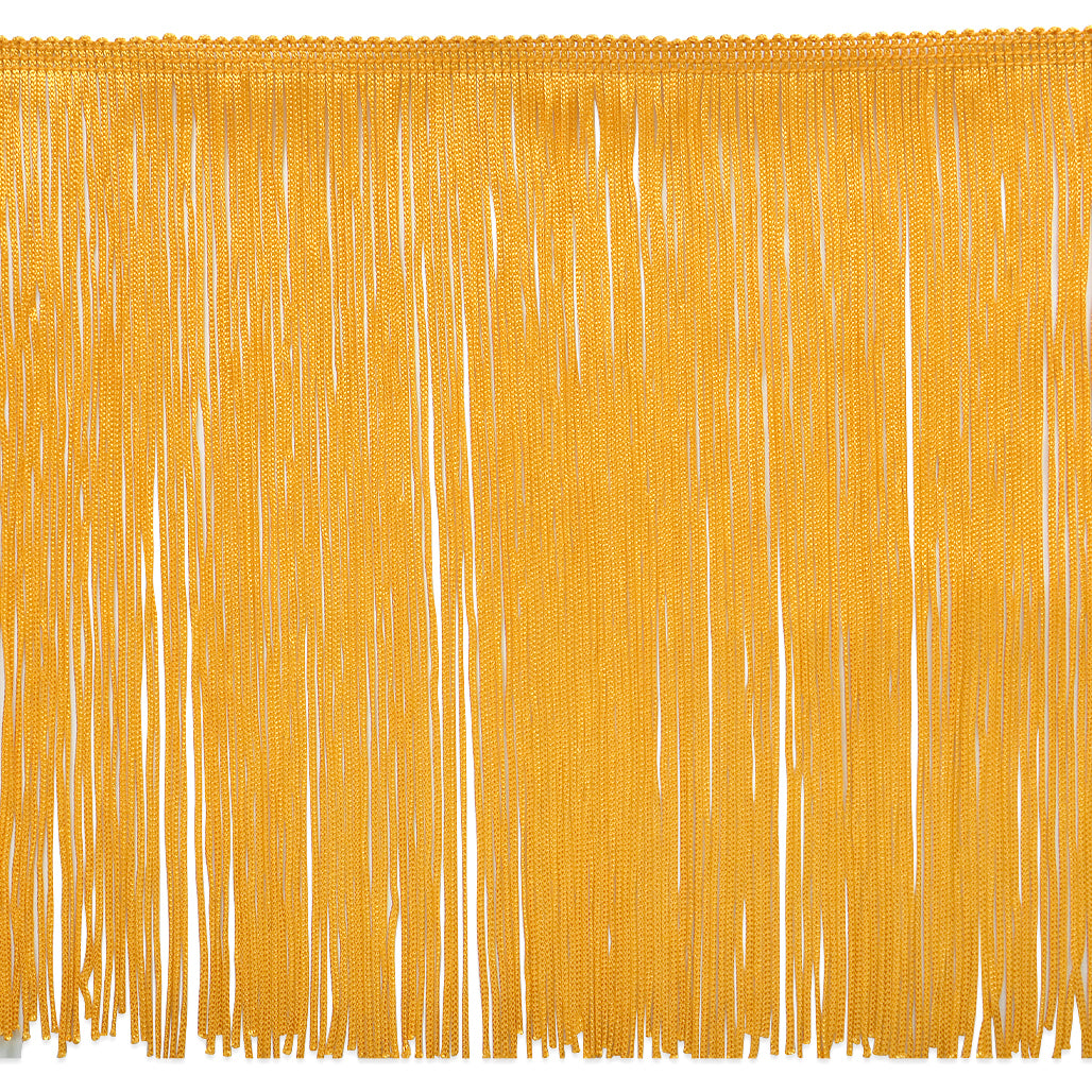 12" Chainette Fringe Trim (Sold by the Yard) Yellow Gold 12" Chainette Fringe