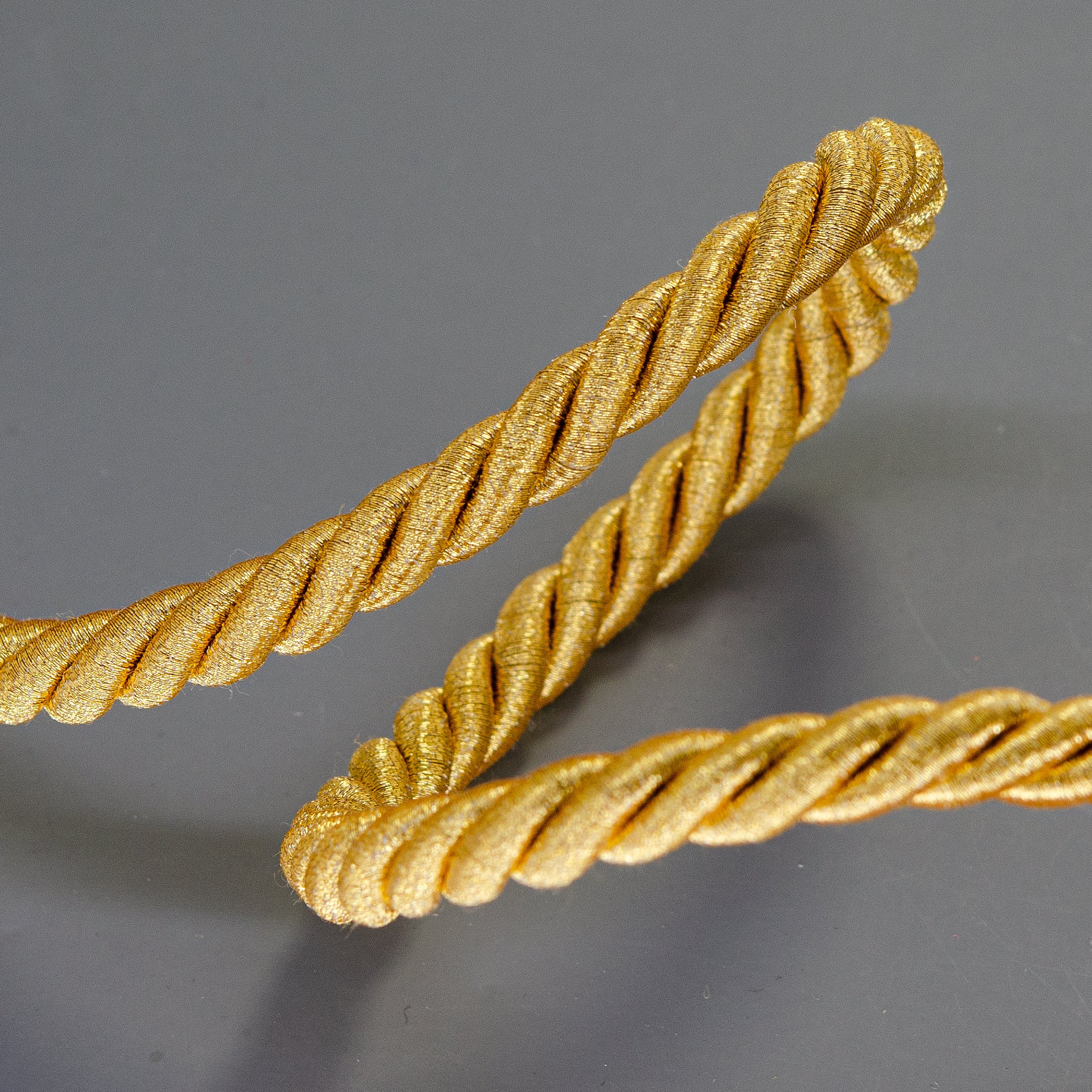 Holly 3/8" Metallic Twisted Cord Trim (Sold by the Yard) Holiday Trims
