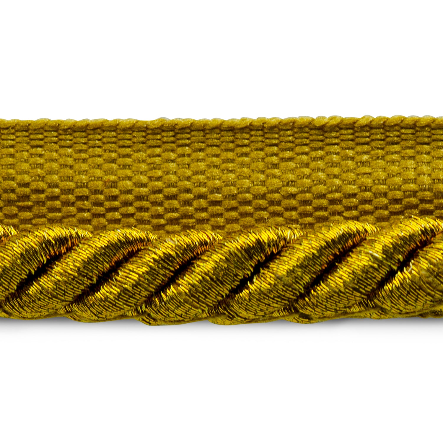 Gloria 1/4" Metallic Twisted Lip Cord Trim (Sold by the Yard) Antique Gold 1/4" Cords & Lip Cords