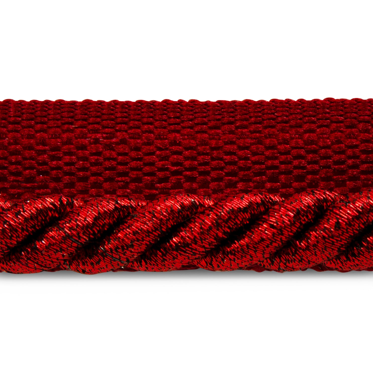 Gloria 1/4" Metallic Twisted Lip Cord Trim (Sold by the Yard) Metallic Red 1/4" Cords & Lip Cords