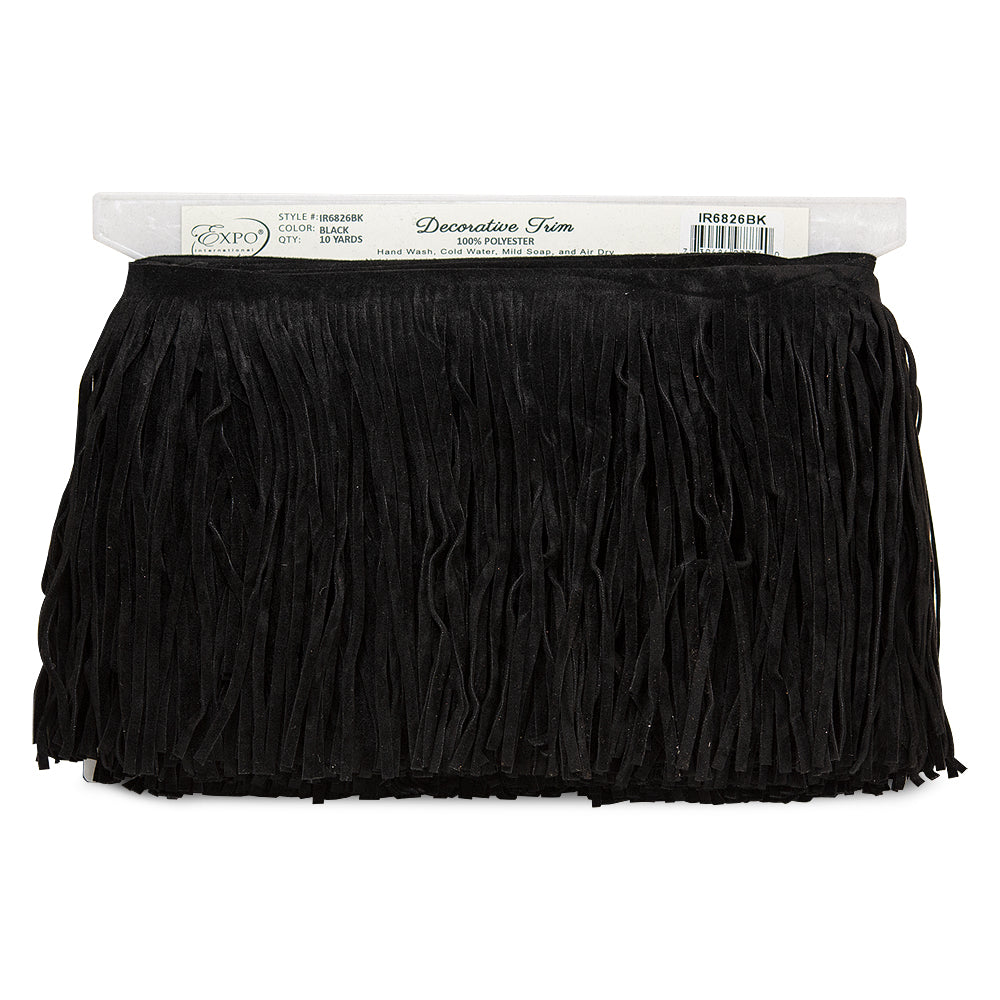 6" Faux Suede Fringe Trim (Sold by the Yard) Trims & Fringes