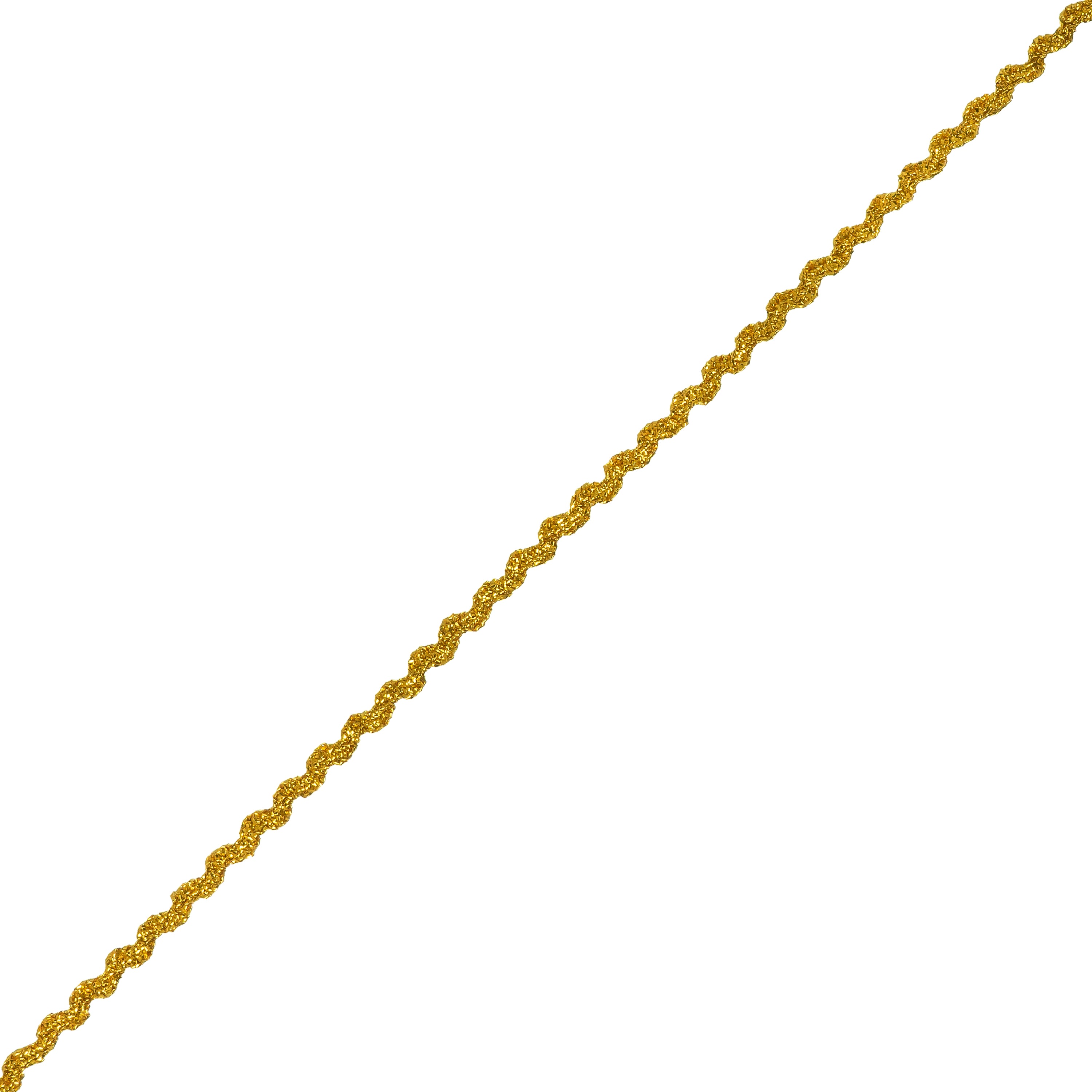 Mini Metallic Ric Rac Trim (1/8") (Sold by the Yard) Metallic Gold Ric Rac
