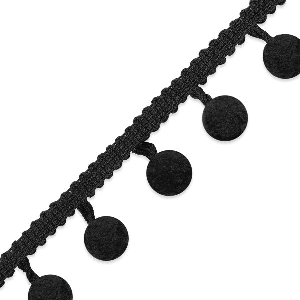 3/8"Pom Fringe Trim (Sold by the Yard) Ball/Pom Trims & Fringes