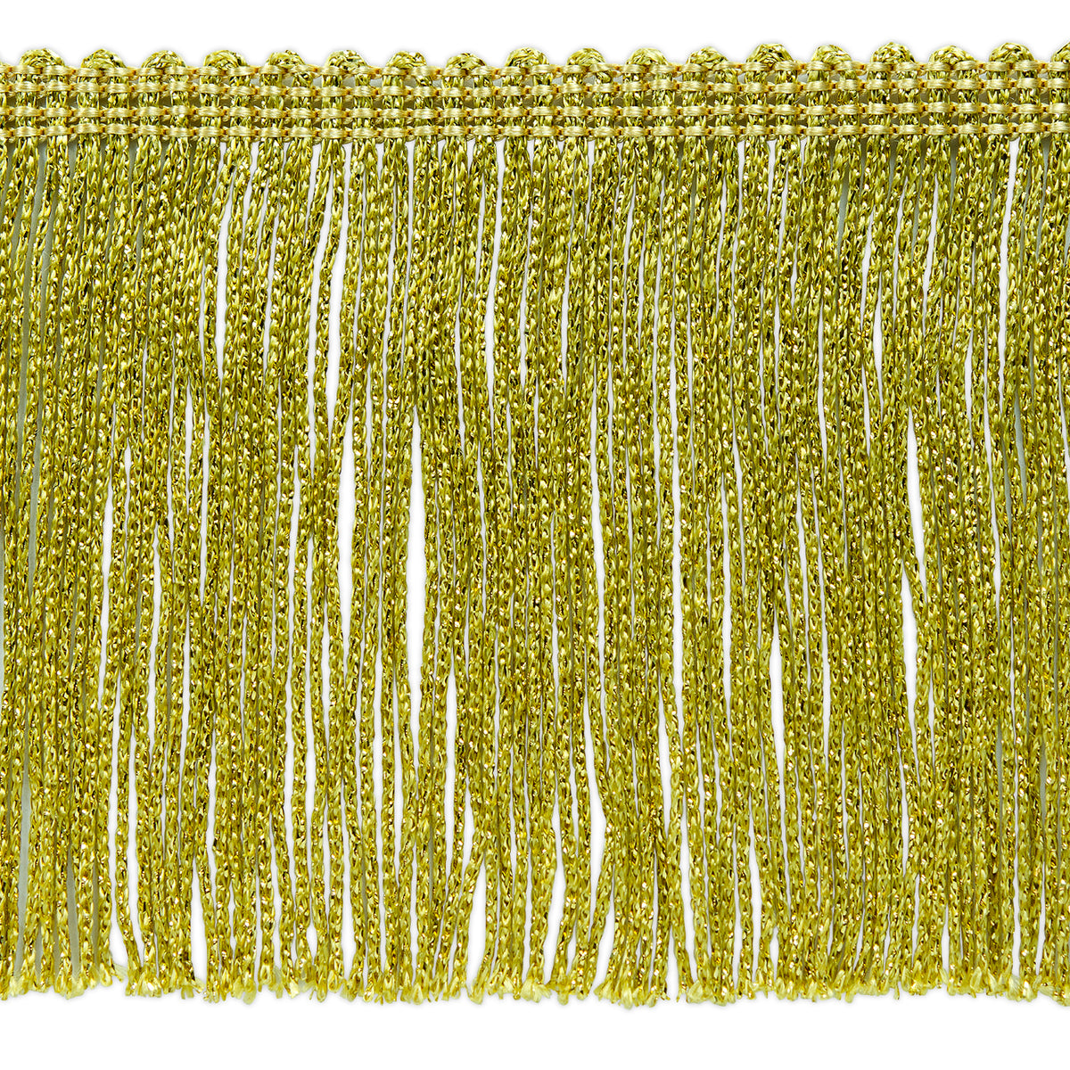 4" Metallic Chainette Fringe Trim (Sold by the Yard) Gold Holiday Trims
