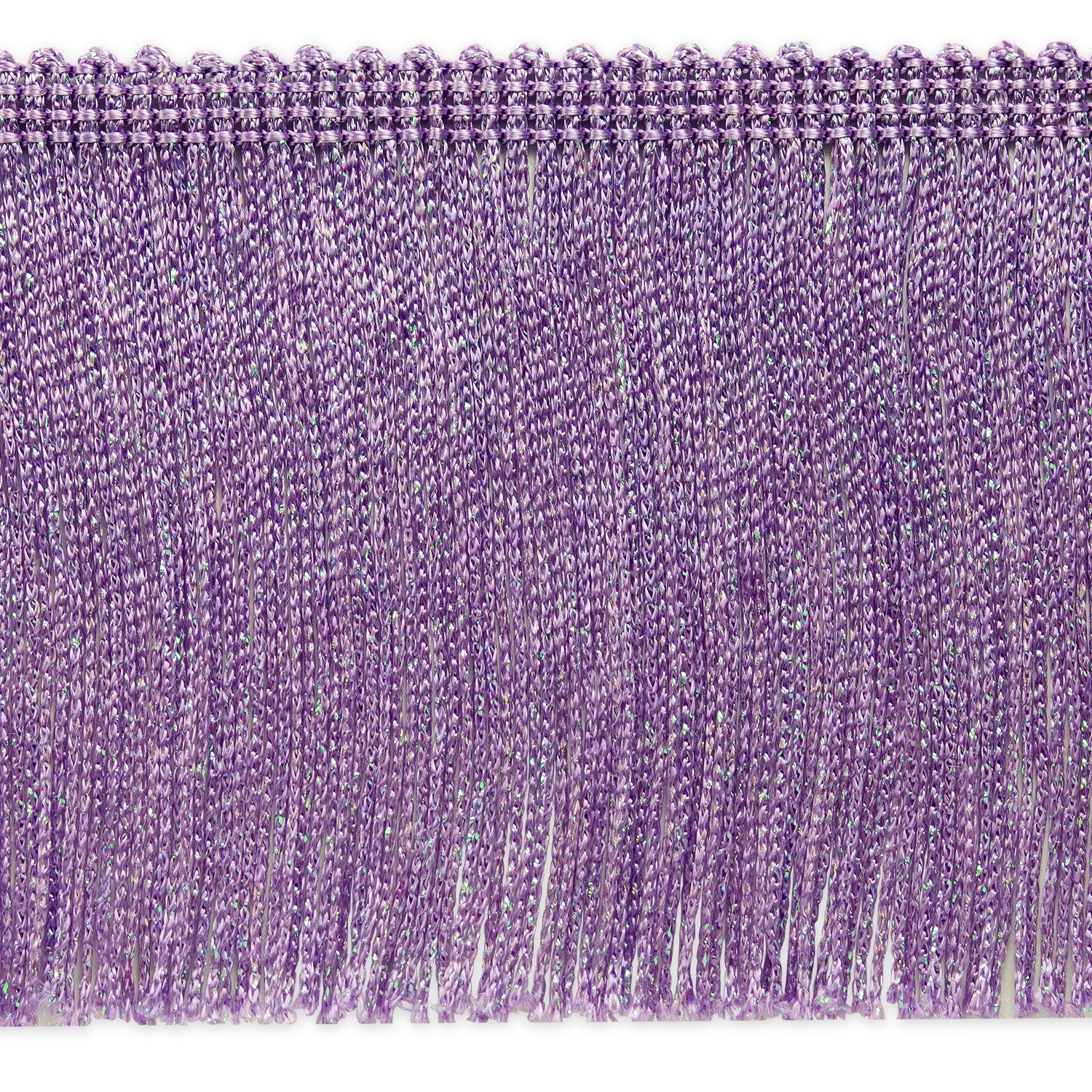 4" Metallic Chainette Fringe Trim (Sold by the Yard) Lilac Holiday Trims