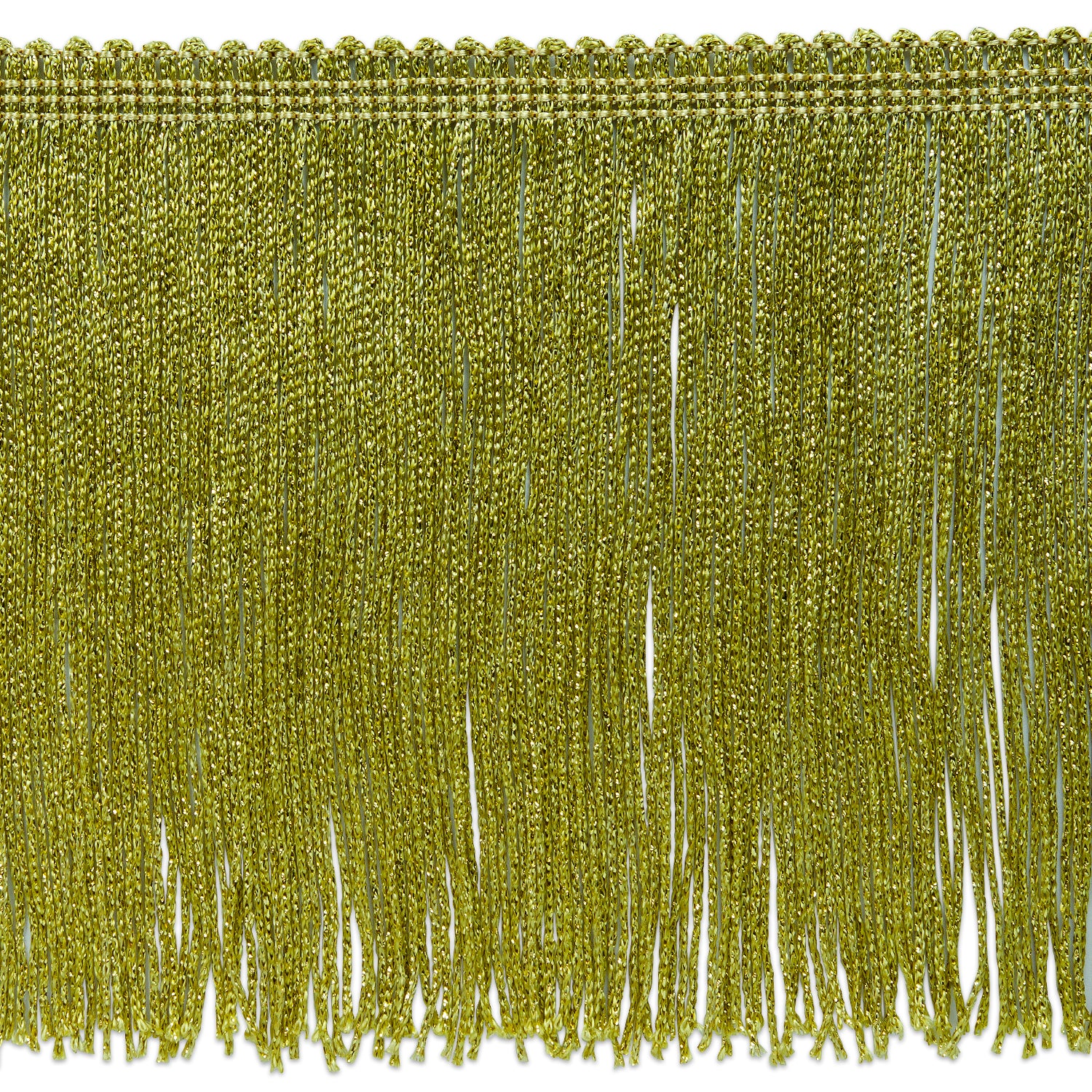 6" Metallic Chainette Fringe Trim (Sold by the Yard) Holiday Trims