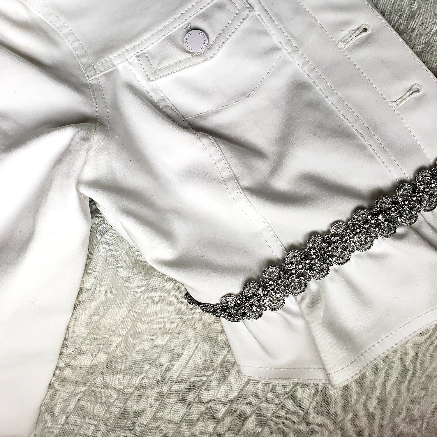 Eva Faux Rhinestone Metallic Braid Trim Holiday Trims