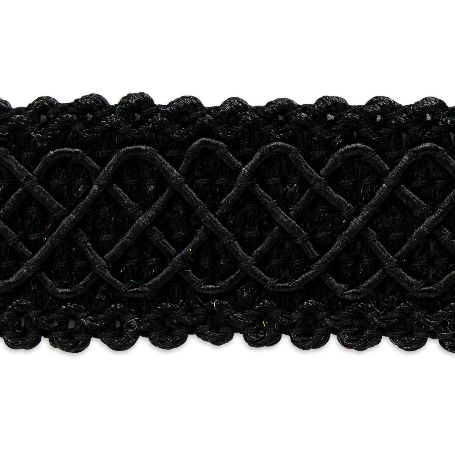 Jolie Lattice Braid Trim (Sold by the Yard) Black Braid & Gimp Trims