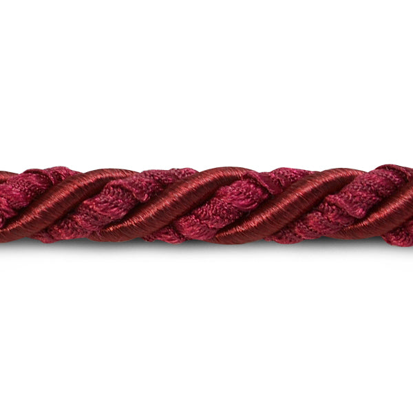 Lesley 5/16" Decorative Cord Trim (Sold by the Yard) Berry 5/16" Cords & Lip Cords