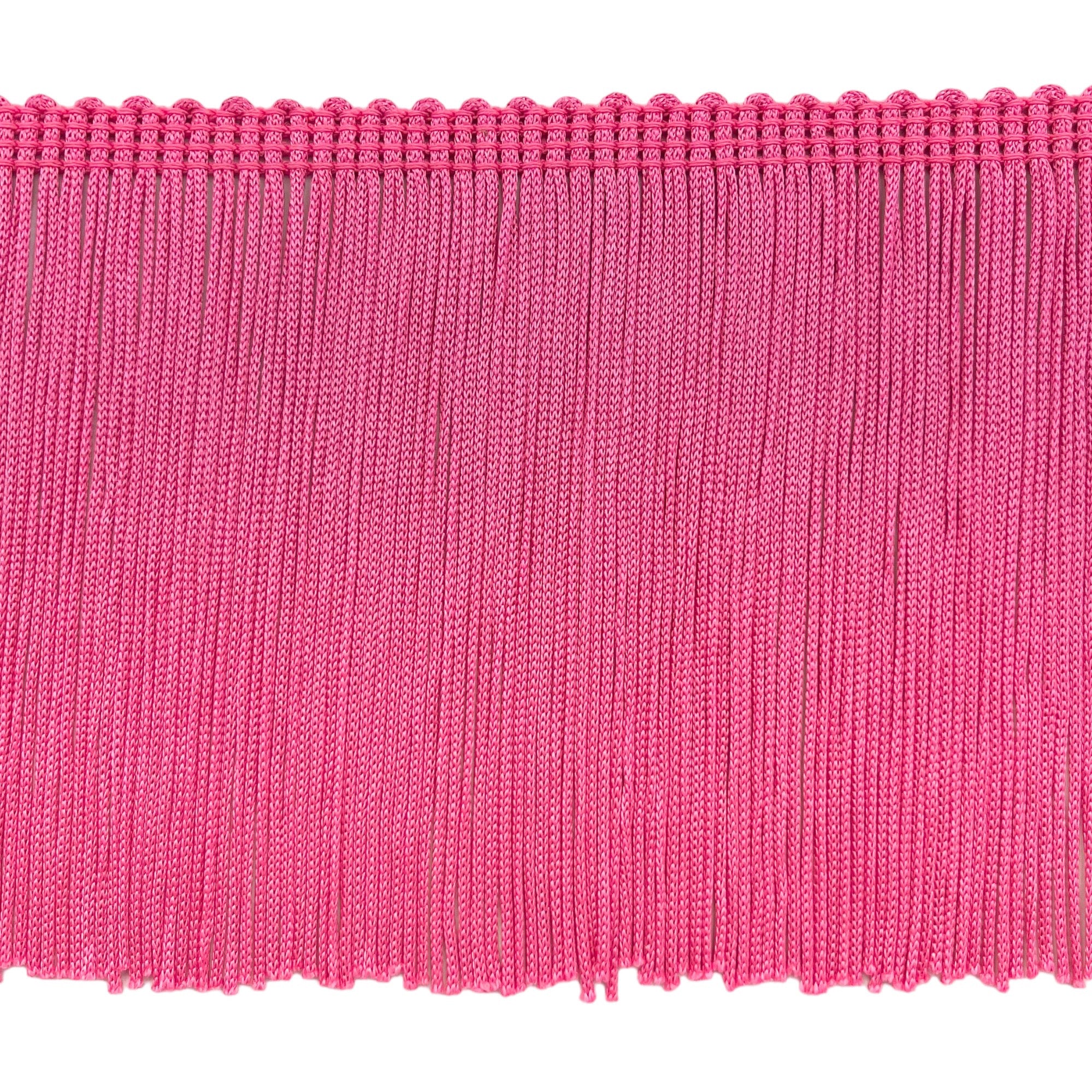4" Stretch Chainette Fringe Trim (Sold by the Yard) Hot Pink Chainette Fringe