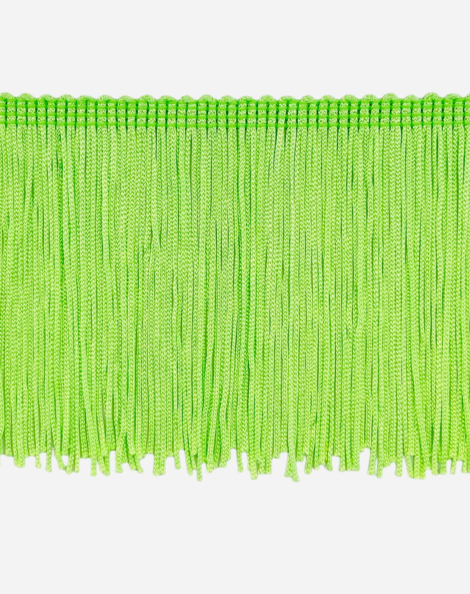 4" Stretch Chainette Fringe Trim (Sold by the Yard) Lime Chainette Fringe