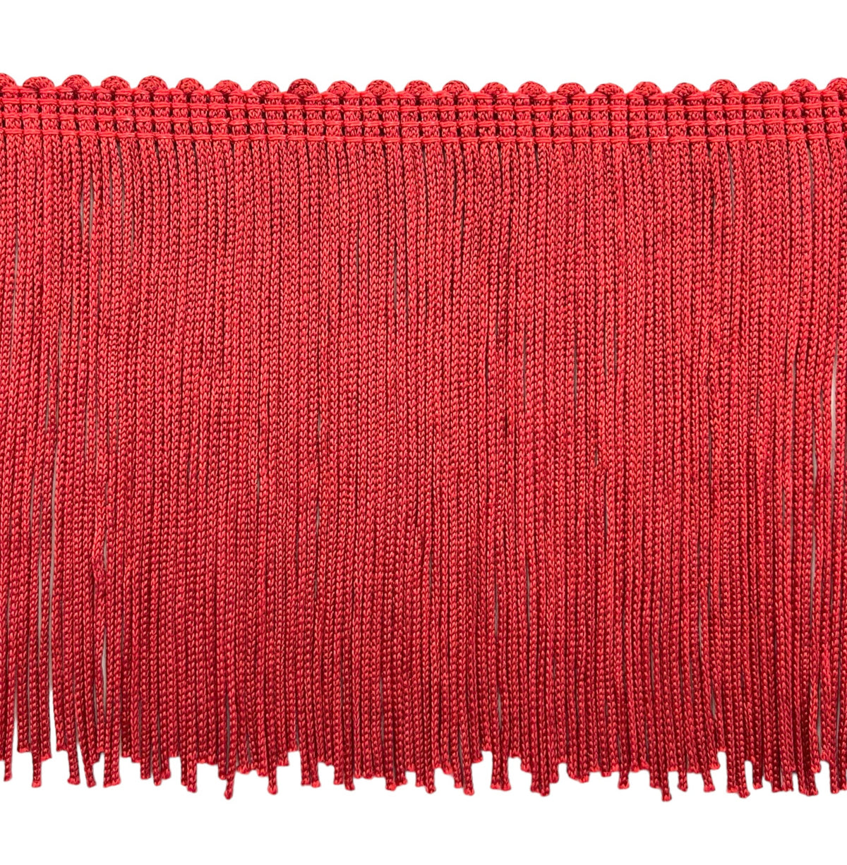 4" Stretch Chainette Fringe Trim (Sold by the Yard) Red Chainette Fringe