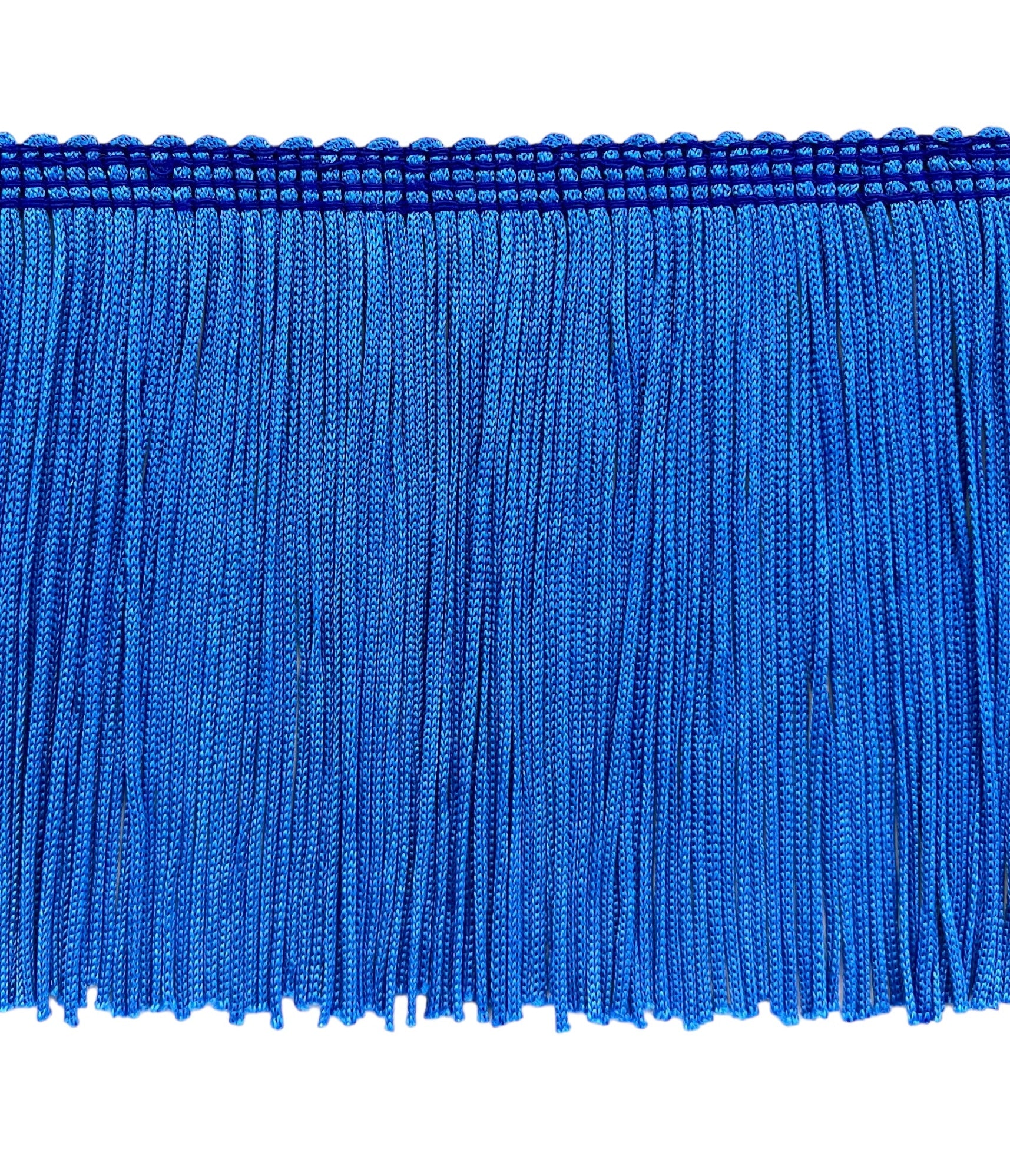 4" Stretch Chainette Fringe Trim (Sold by the Yard) Royal Blue Chainette Fringe