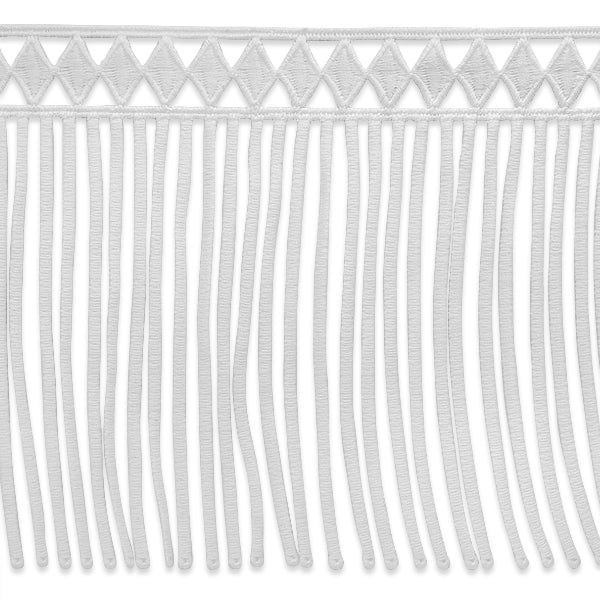 Diamond Lace Fringe (Sold by the Yard) White Trims & Fringes