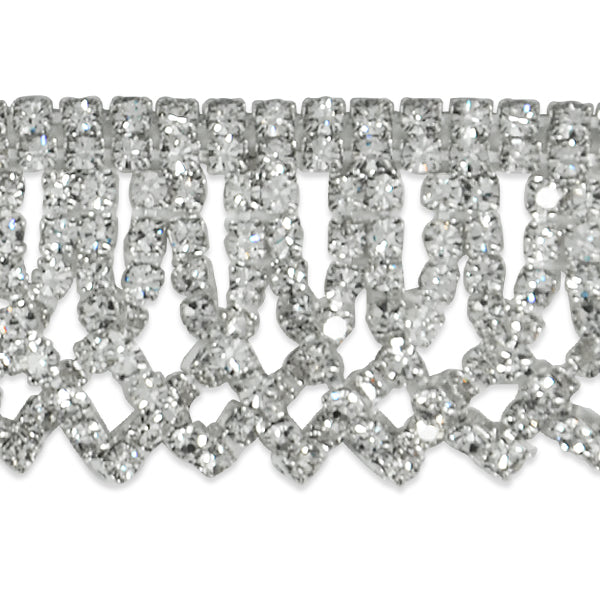 Rhinestone Fringe Trim (Sold by the Yard) Trims & Fringes