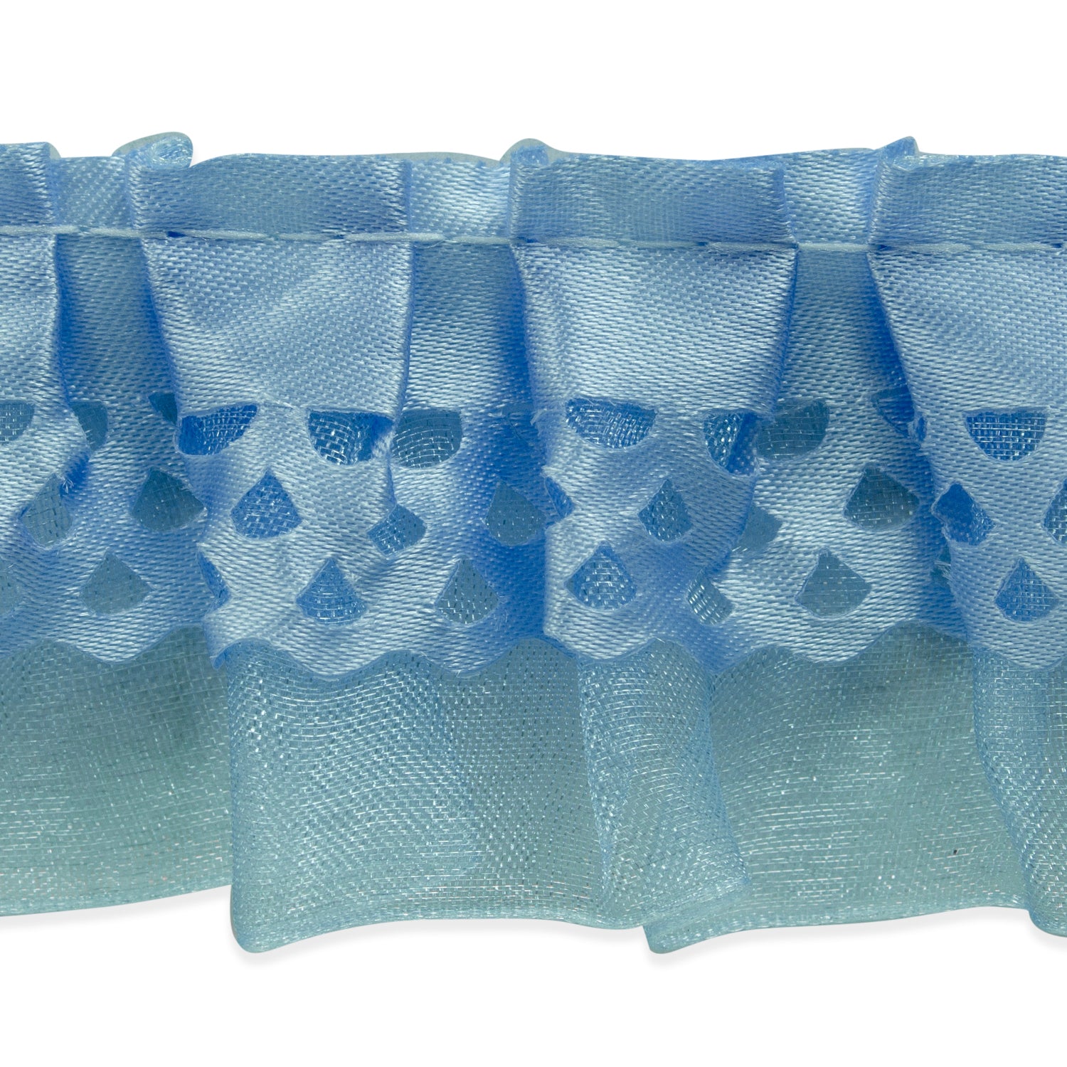 Ruffle Trim (Sold by the Yard) Light Blue Trims & Fringes