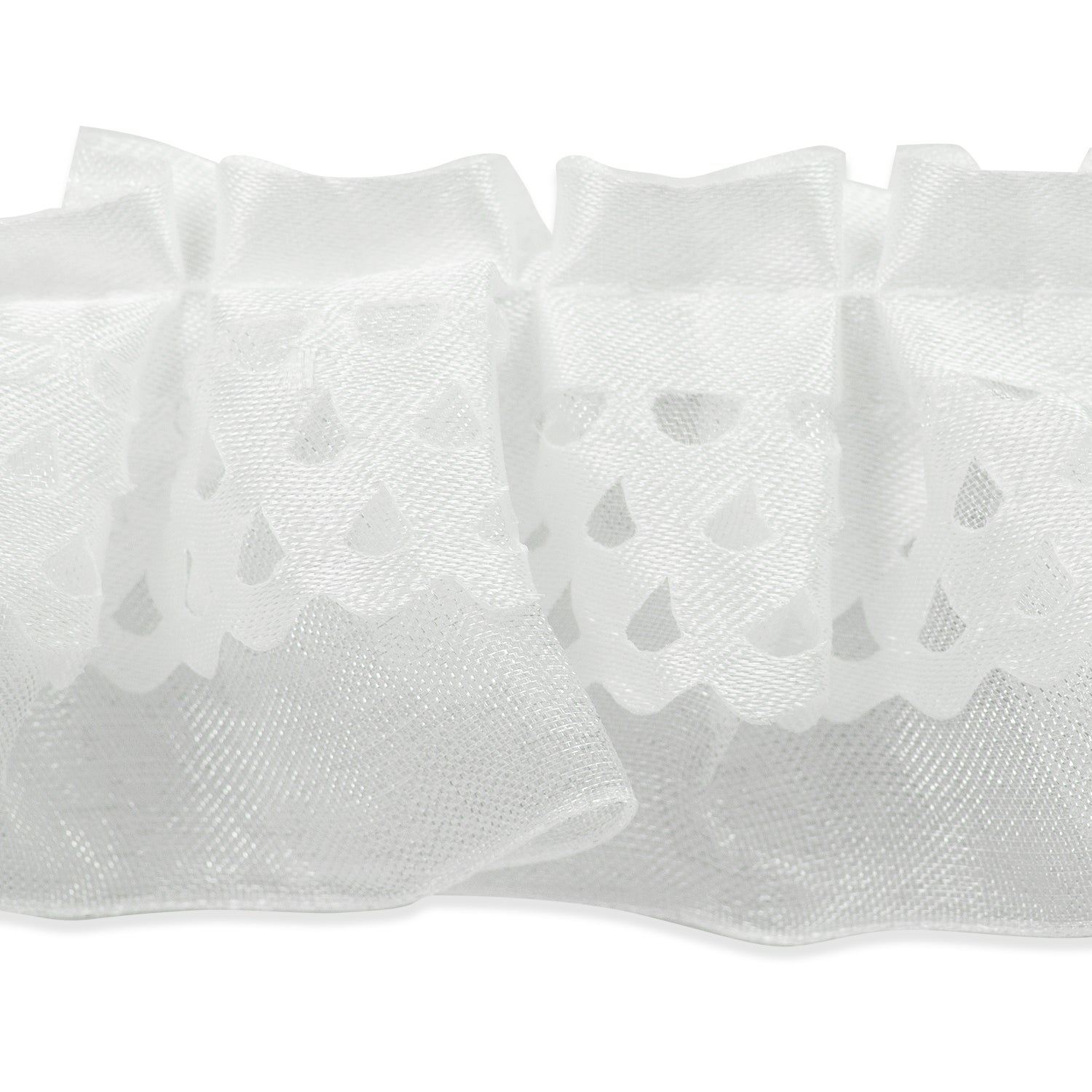 Ruffle Trim (Sold by the Yard) White Trims & Fringes