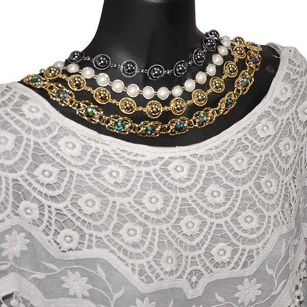 Sage Flat-Back Gold Pearl Trim 3/4" (Sold by the Yard) Trims & Fringes