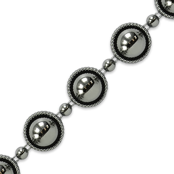 Sage Flat-Back Gold Pearl Trim 3/4" (Sold by the Yard) Gunmetal Trims & Fringes