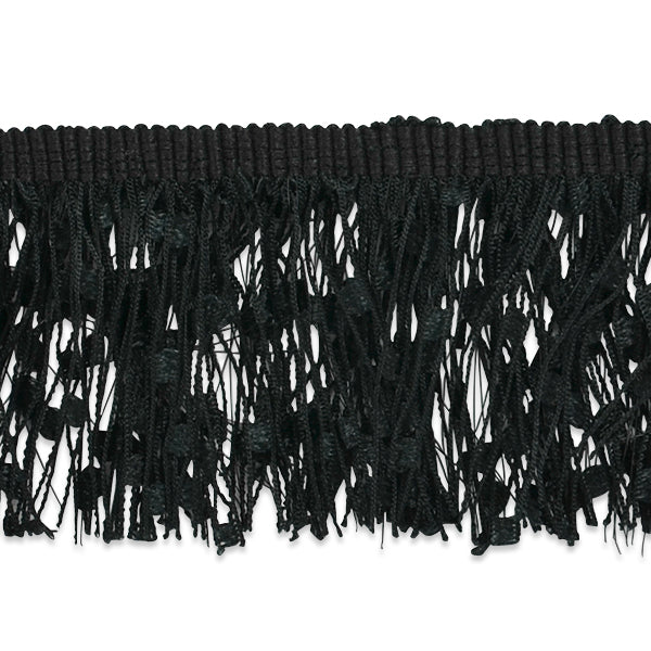Marienetta Celebration Fringe Trim 1 3/4" (Sold by the Yard) Black Trims & Fringes
