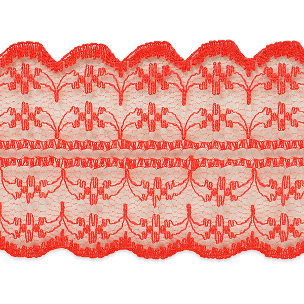 1 3/4" X 20 Yards of Scarlet Lace Trim Red Trims & Fringes