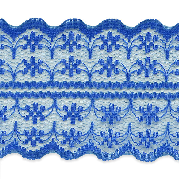 1 3/4" X 20 Yards of Scarlet Lace Trim Royal Blue Trims & Fringes