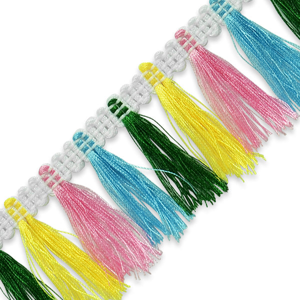 Lulu Tassel Fringe Trim 1 1/2" (Sold by the Yard) Trims & Fringes