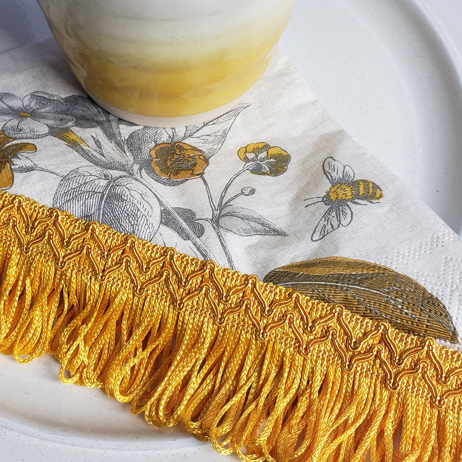 Bertrand 4" Loop Chainette Fringe Trim (Sold by the Yard) Chainette Fringe