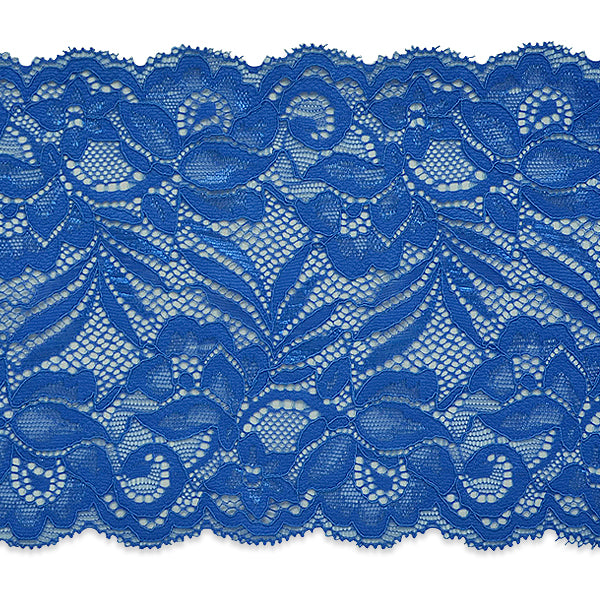 Brea 5 1/2" Stretch Raschel Lace Trim (Sold by the Yard) Royal Blue Trims & Fringes