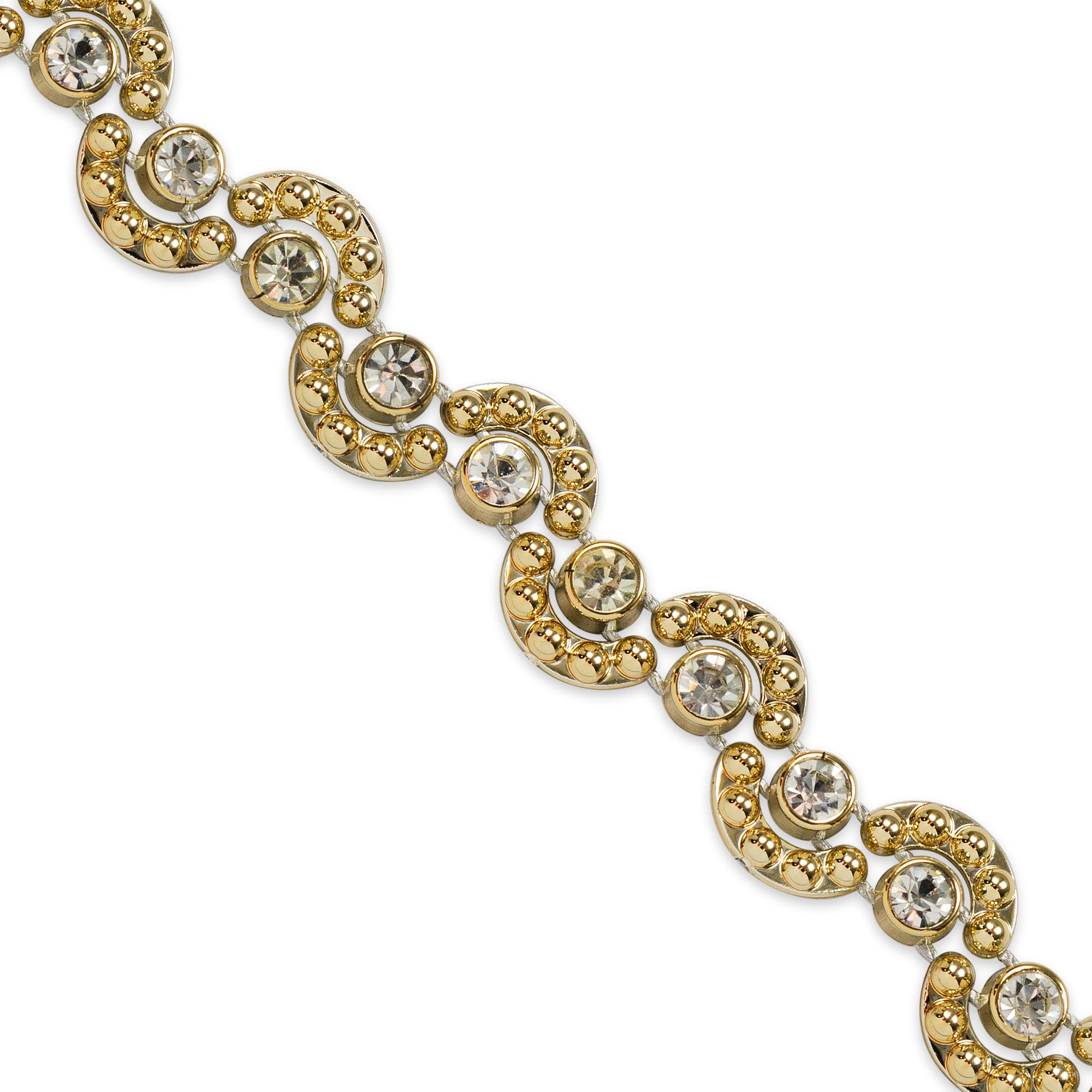 Vee 1/2" Curve Rhinestone Trim (Sold by the Yard) Default Title Trims & Fringes