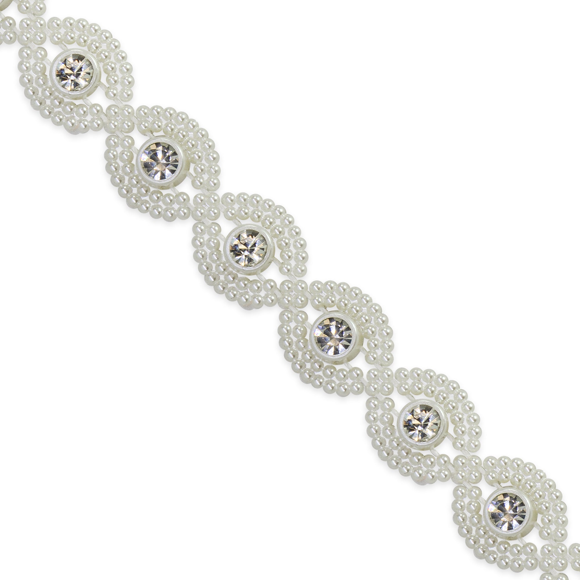 Asai 1/2 Inch Centerpiece Rhinestone Trim (Sold by the Yard) Default Title Trims & Fringes
