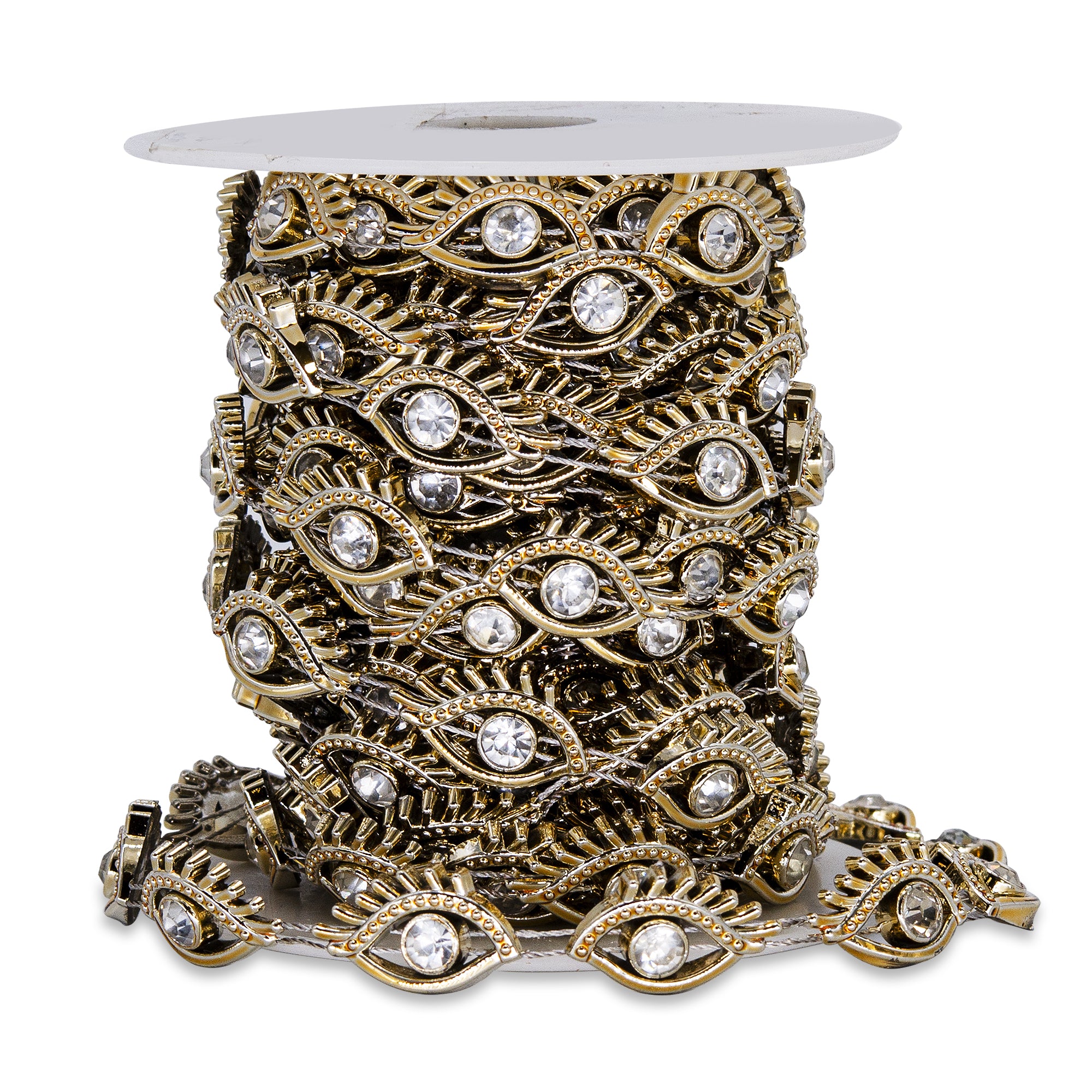 Ambrosia 1/2 Inch Pretty Eyes Rhinestone Trim (Sold by the Yard) Trims & Fringes