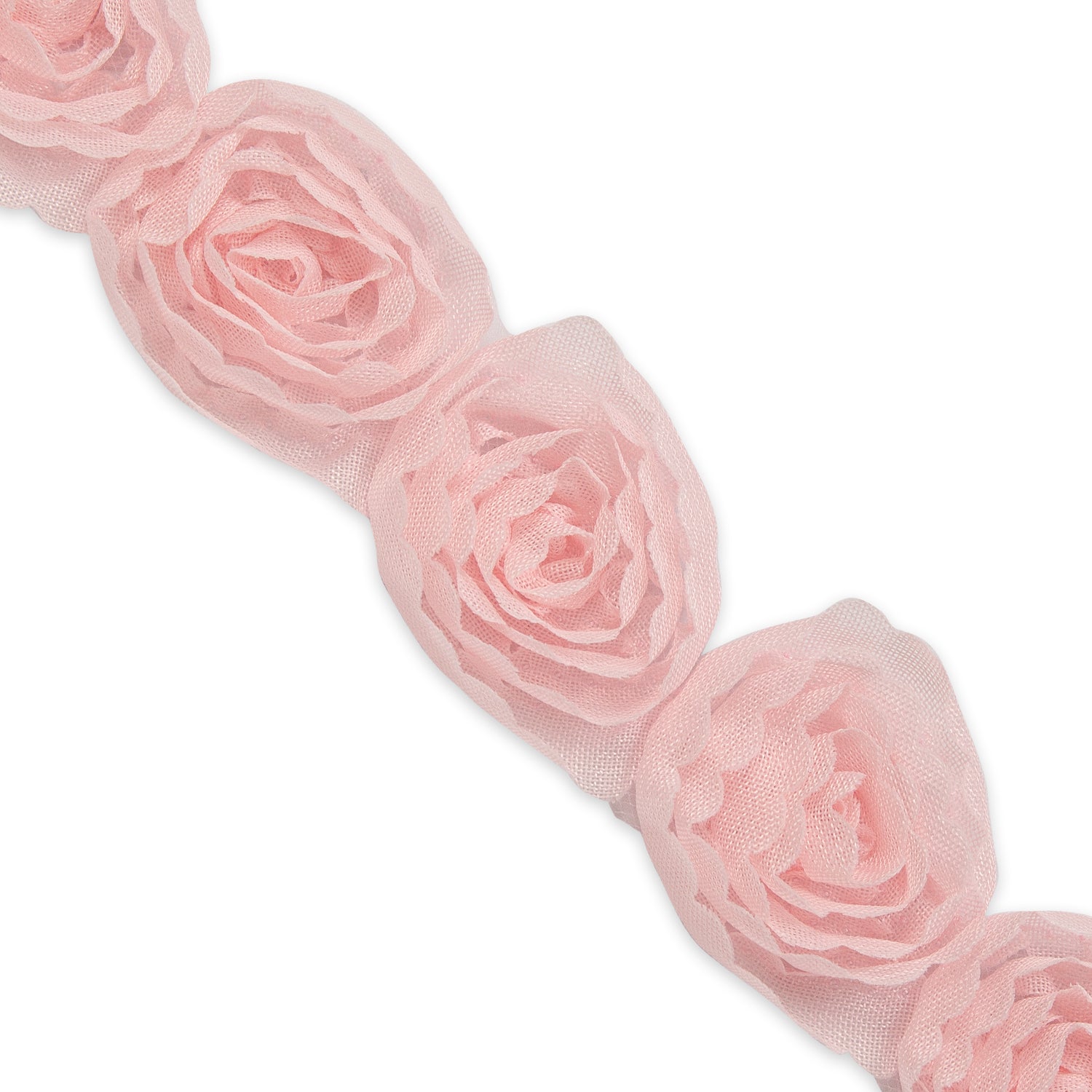 Rosalinda 1 1/2" Circular Floral Trim (Sold by the Yard) Pink Trims & Fringes
