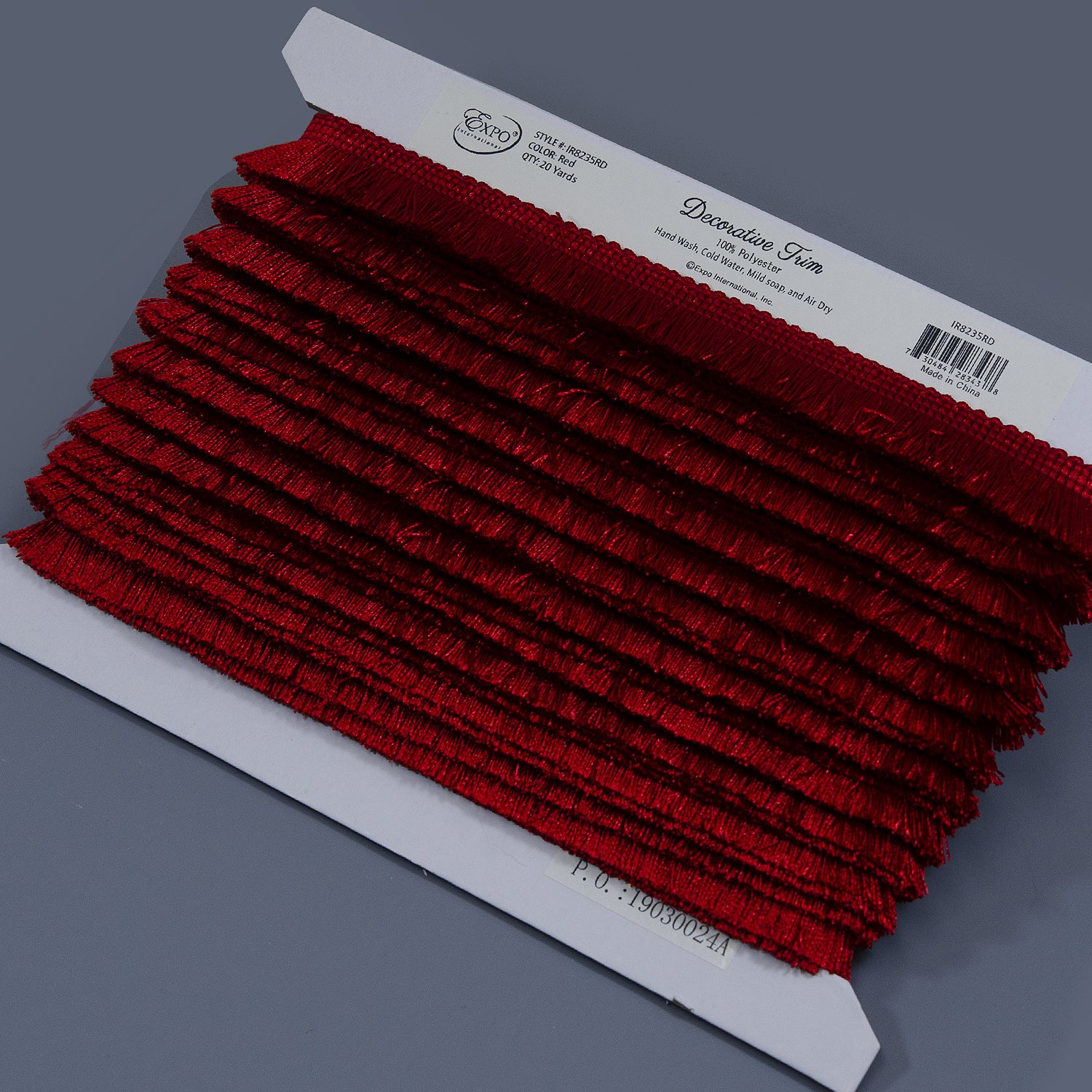 Stannis 1" Cut Brush Fringe Trim (Sold by the Yard) Brush & Loop Fringe