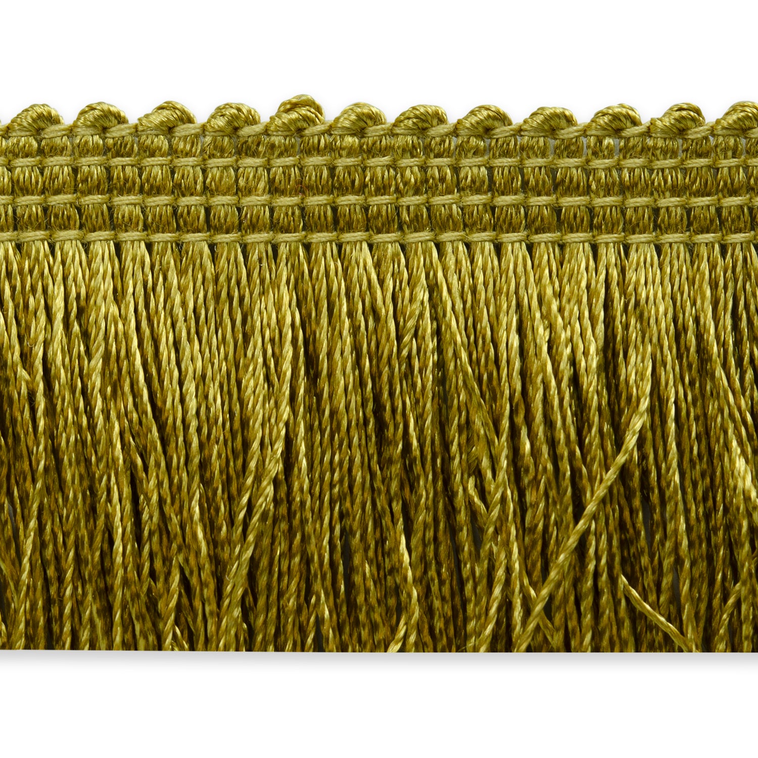 Ellaria 1-1/2" Cut Brush Fringe Trim (Sold by the Yard) Gold Brush & Loop Fringe