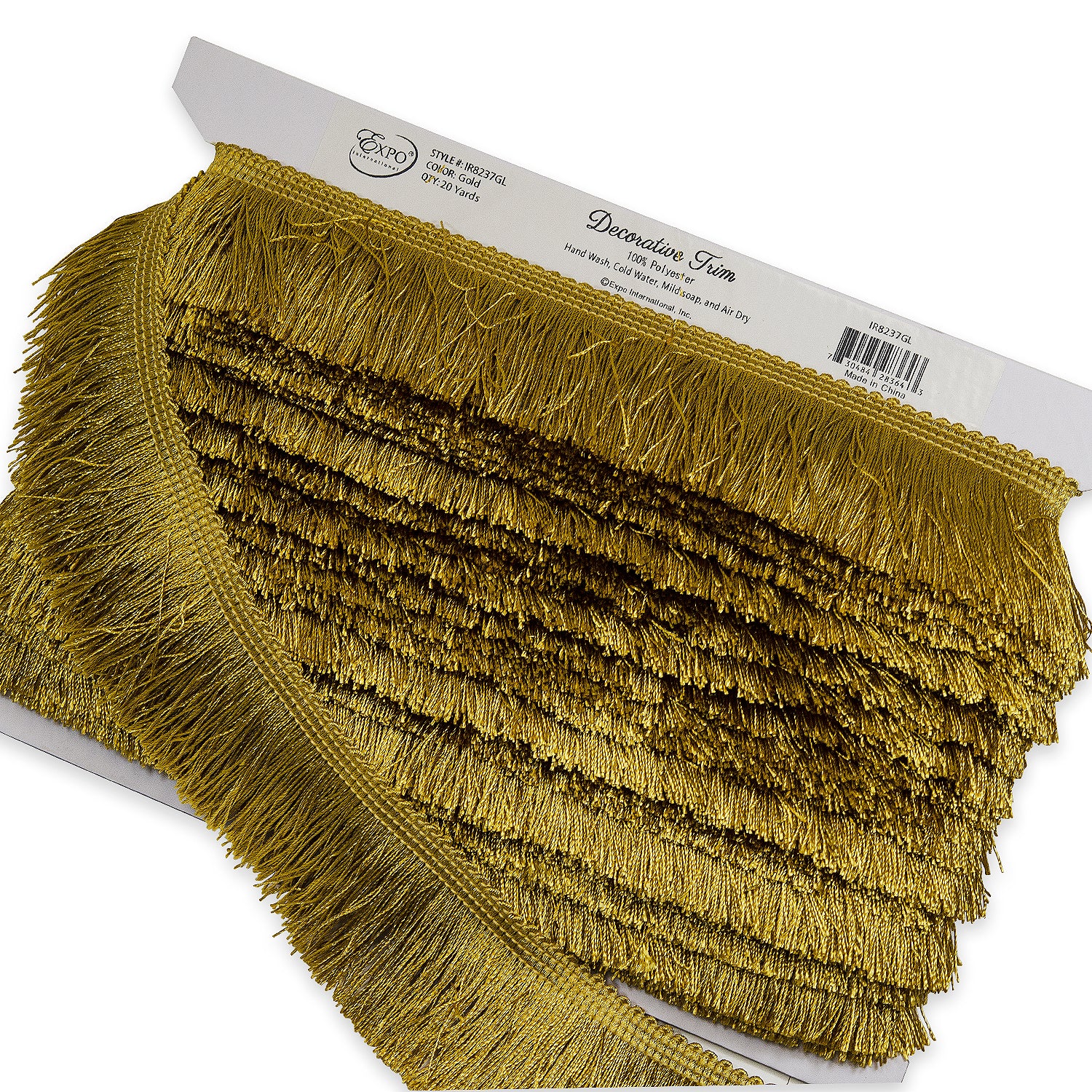 Arya 2" Cut Brush Fringe Trim (Sold by the Yard) Brush & Loop Fringe