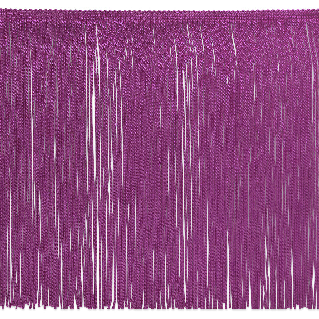 9" Chainette Fringe Trim (Sold by the Yard) Berry 9" Chainette Fringe