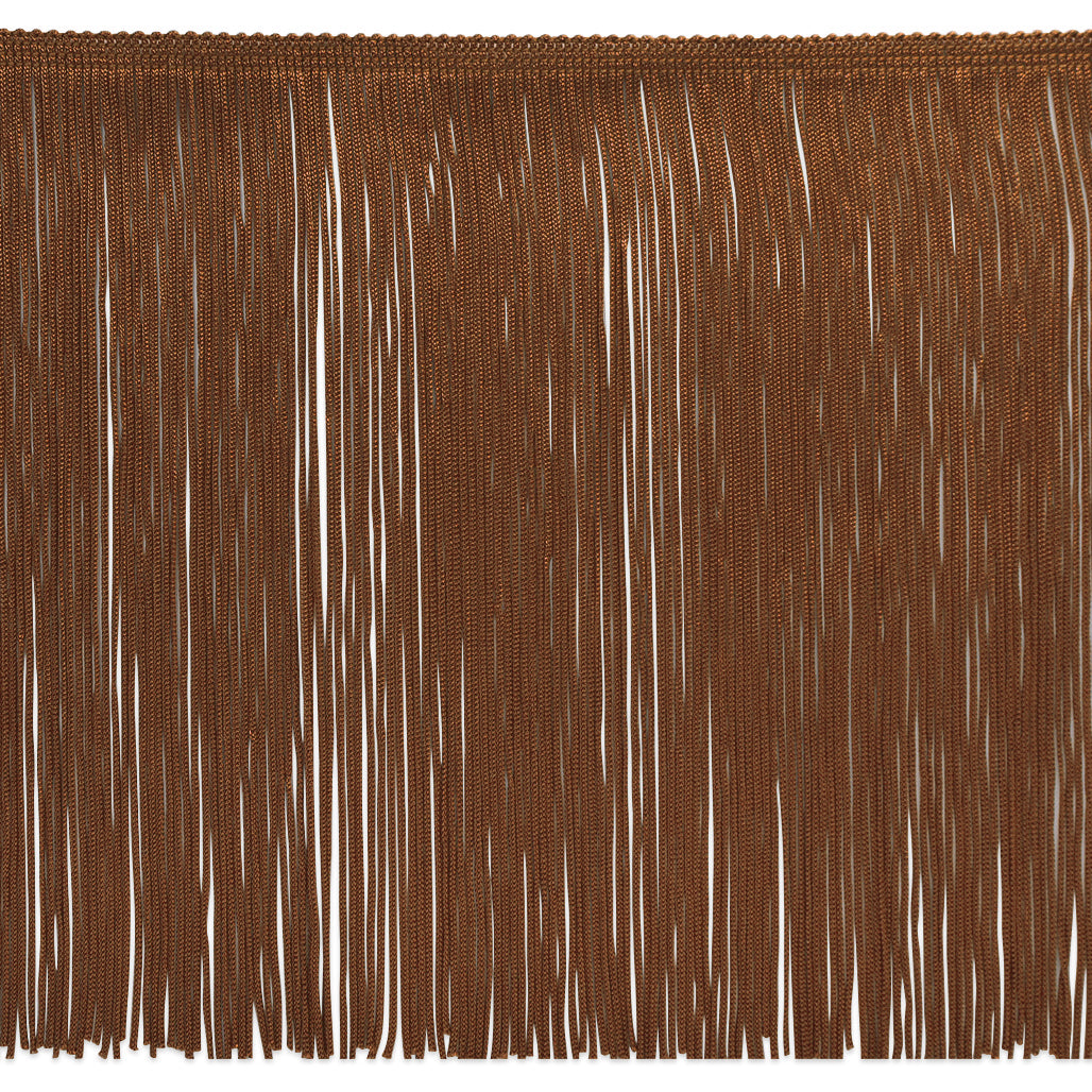 9" Chainette Fringe Trim (Sold by the Yard) Chocolate 9" Chainette Fringe