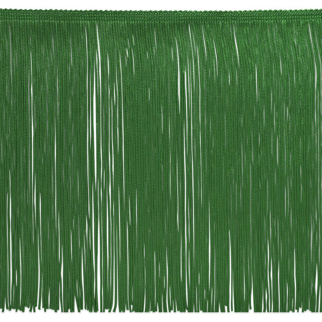 9" Chainette Fringe Trim (Sold by the Yard) Emerald 9" Chainette Fringe