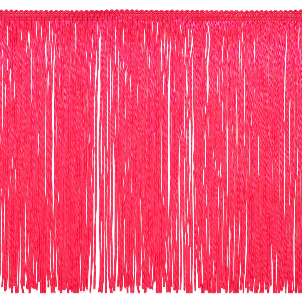 9" Chainette Fringe Trim (Sold by the Yard) Fuchsia 9" Chainette Fringe