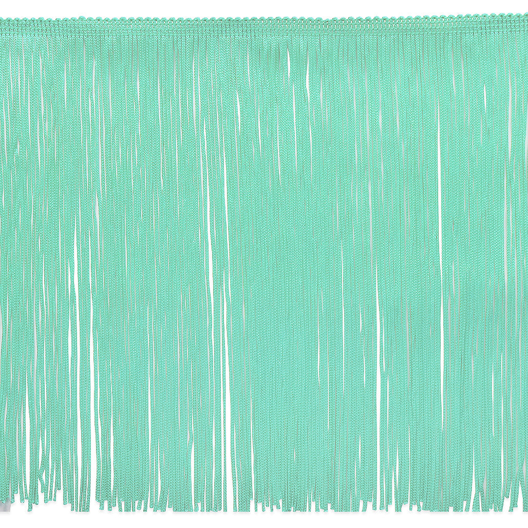 9" Chainette Fringe Trim (Sold by the Yard) Mint Green 9" Chainette Fringe