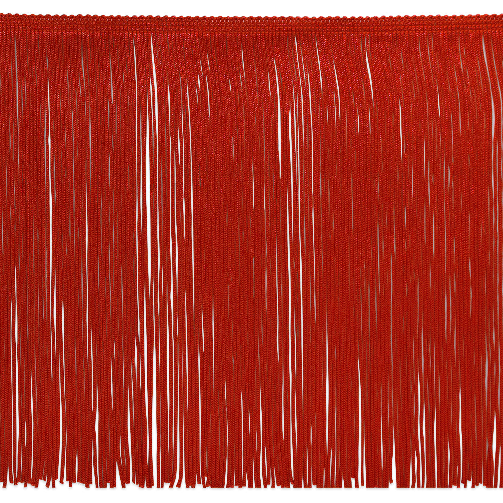 9" Chainette Fringe Trim (Sold by the Yard) Red 9" Chainette Fringe