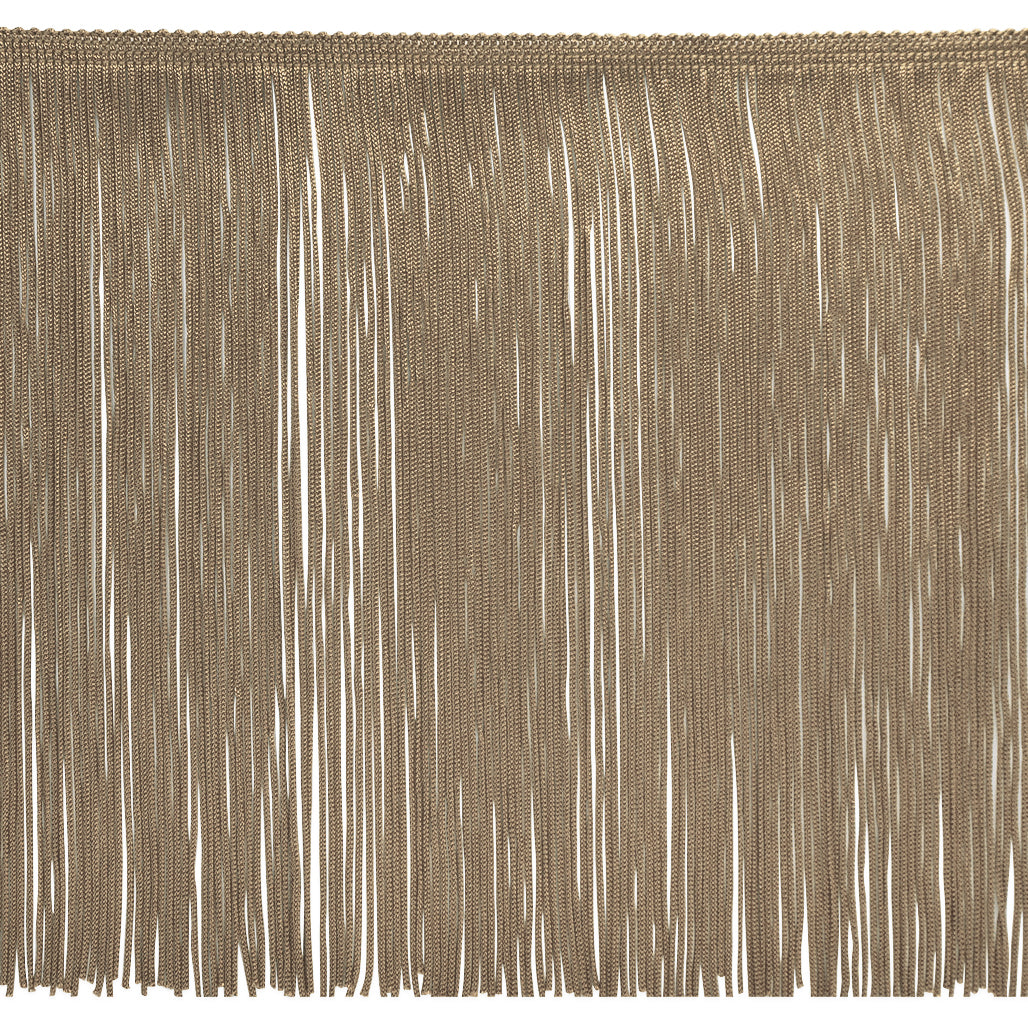 9" Chainette Fringe Trim (Sold by the Yard) Taupe 9" Chainette Fringe