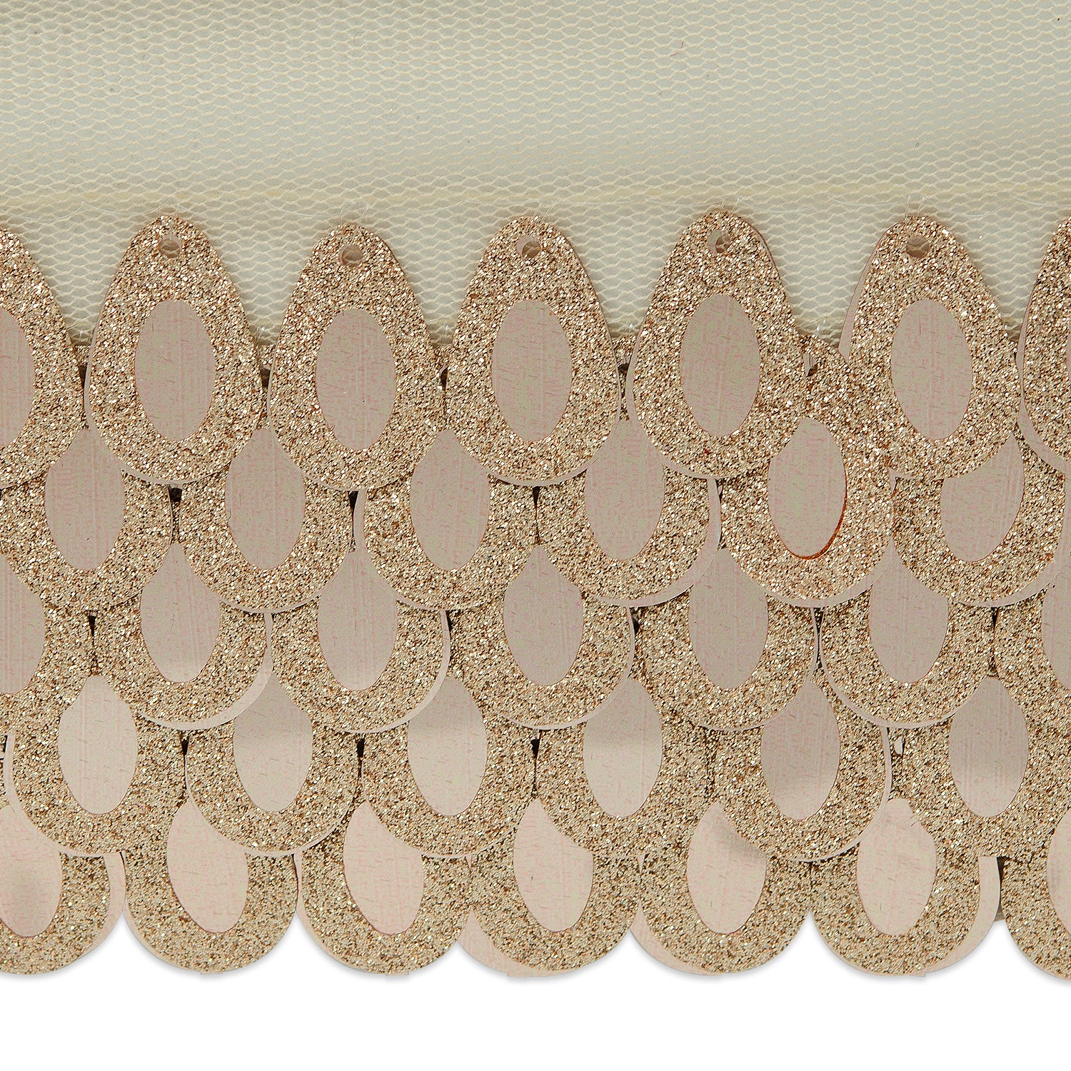 Mermaid Sequin Pailette Fringe Trim (Sold by the Yard) Gold Trims & Fringes