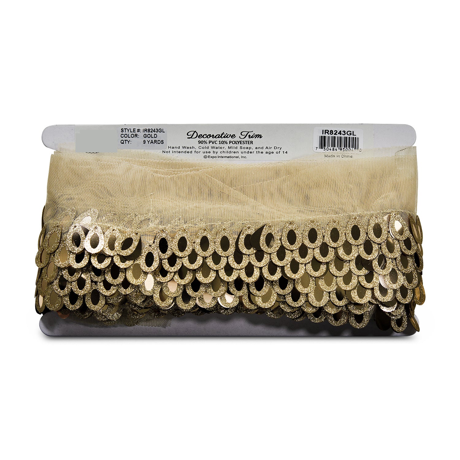 Mermaid Sequin Pailette Fringe Trim (Sold by the Yard) Trims & Fringes