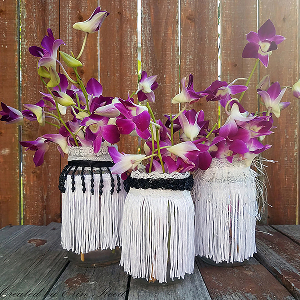 15" Chainette Fringe Trim (Sold by the Yard) Chainette Fringe