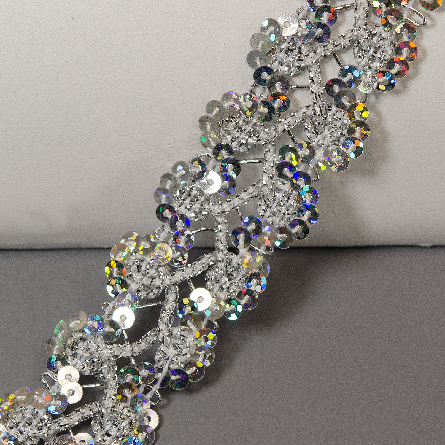 Sharon Scallop Edge Sequin Braid Trim (Sold by the Yard) Trims & Fringes