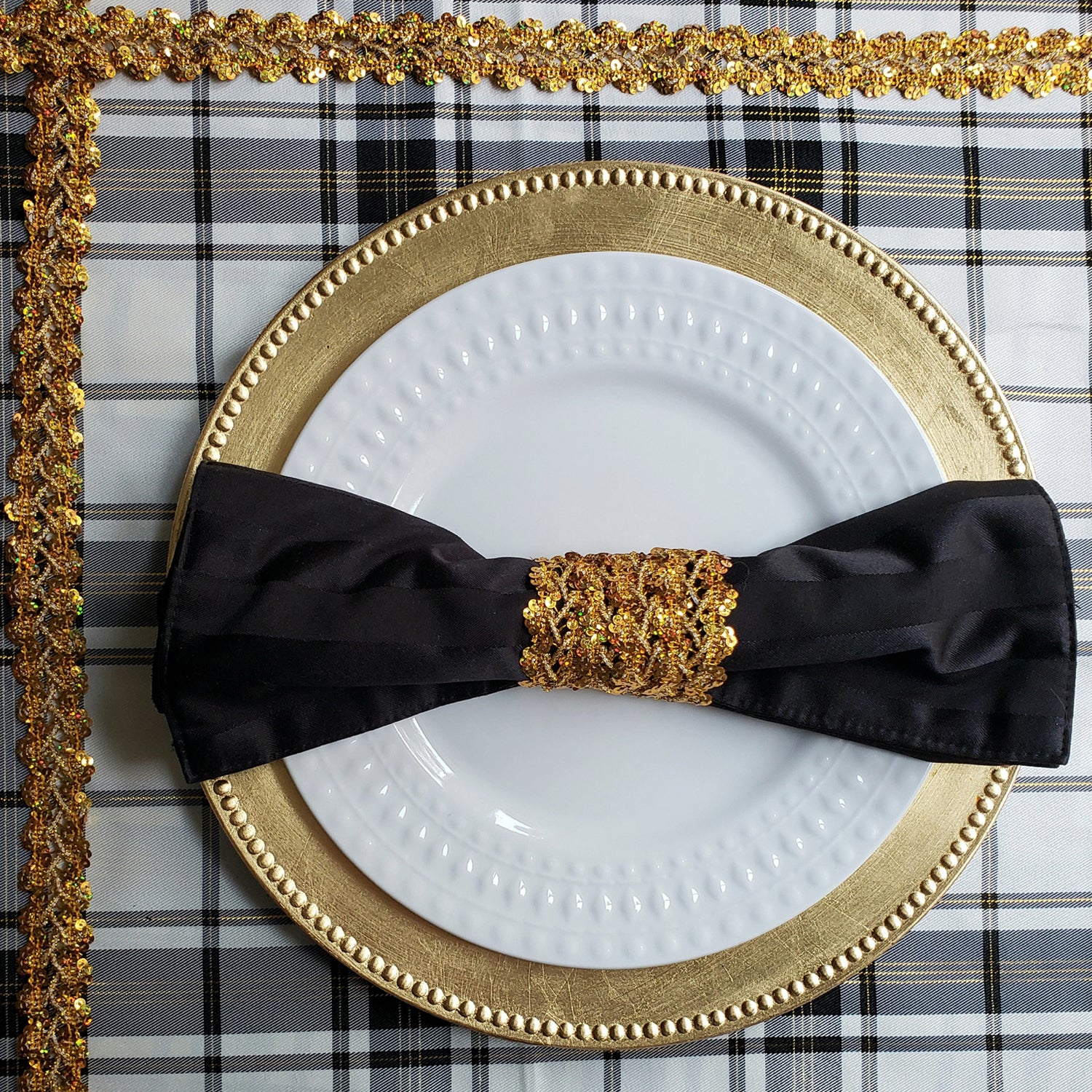 Sharon Scallop Edge Sequin Braid Trim (Sold by the Yard) Trims & Fringes